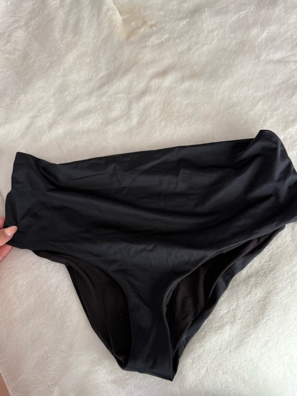 ASOS Maternity Black High-Waist Bikini Bottoms